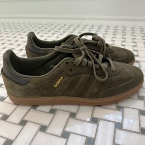 Adidas monochrome sambas, us size 8, uk 7.5